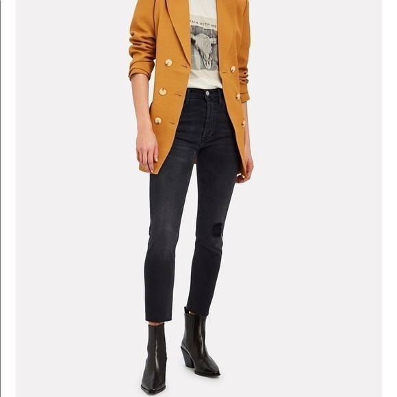 Re/done High-Rise Ankle Cropped Jeans size 26 - Picture 1 of 15